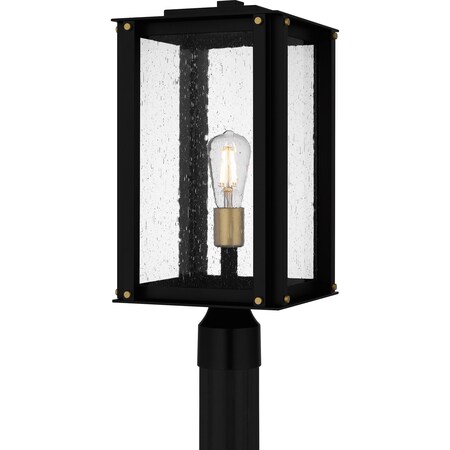 Quoizel Robbins Outdoor Post 1 Light Matte Black ROB9009MBK